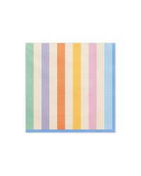 Napkins Stripes, 33x33 cm, mix (1 pkt / 20 pc.)