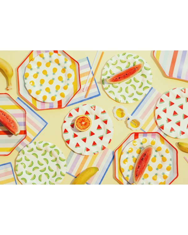 Napkins Stripes, 33x33 cm, mix (1 pkt / 20 pc.)