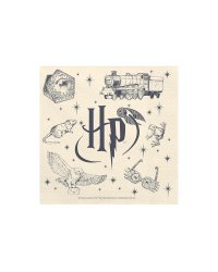 Paper napkins Harry Potter, 33x33 cm, beige (1 pkt / 20 pc.)