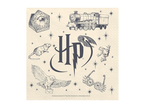 Обложка книги «Paper napkins Harry Potter, 33x33 cm, beige (1 pkt / 20 pc.)»
