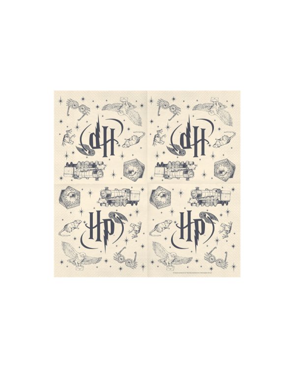 Дополнительное изображение книги «Paper napkins Harry Potter, 33x33 cm, beige (1 pkt / 20 pc.)»