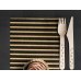 Napkins Stripes, 33x33cm, gold (1 pkt / 20 pc.)