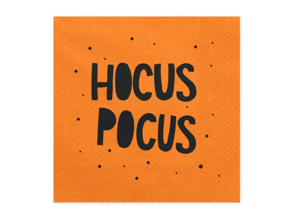Napkins Hocus Pocus, black, 33x33cm (1 pkt / 20 pc.)