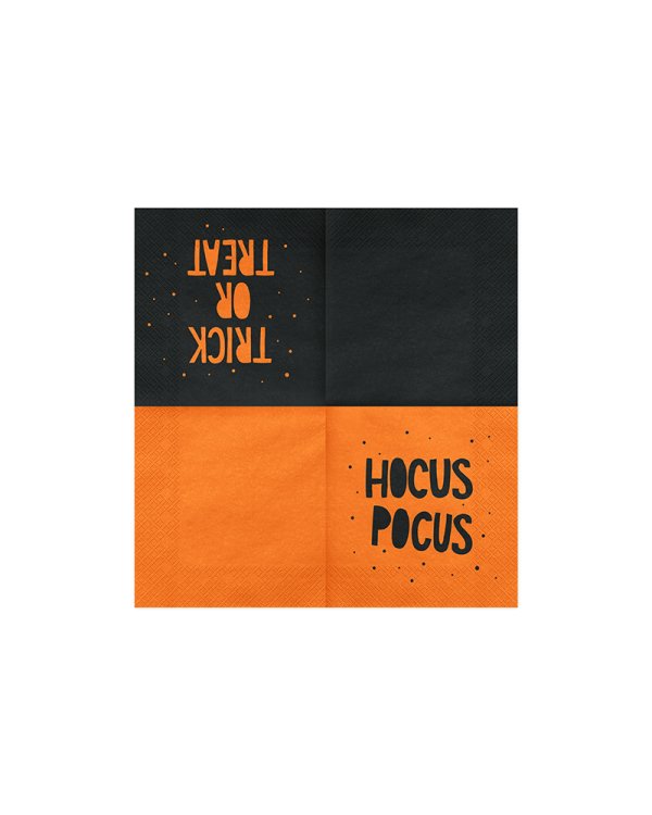 Napkins Hocus Pocus, black, 33x33cm (1 pkt / 20 pc.)