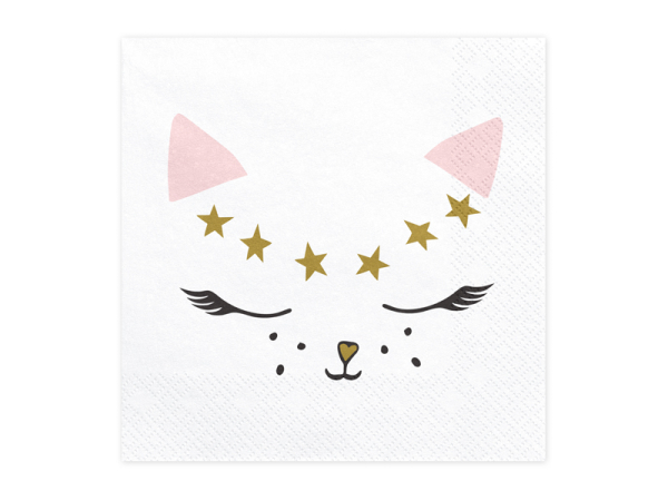Napkins Kitty, 33x33cm (1 pkt / 20 pc.)
