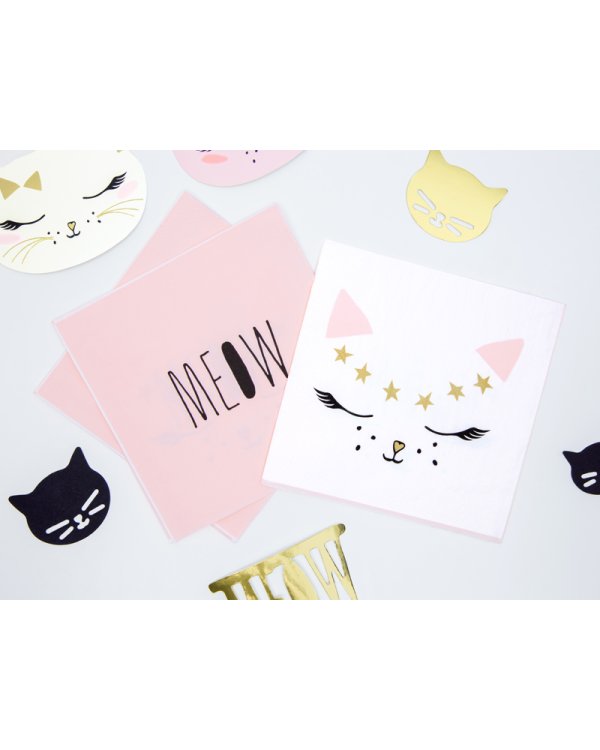Napkins Kitty, 33x33cm (1 pkt / 20 pc.)