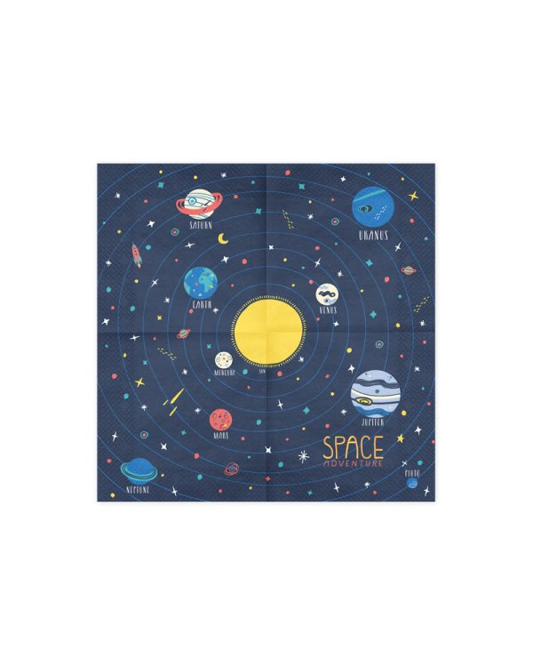 Napkins Space Party, 33x33cm (1 pkt / 20 pc.)