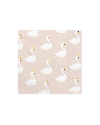 Napkins Lovely Swan, 33x33cm (1 pkt / 20 pc.)