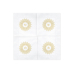 Napkins First Communion - IHS, 33x33cm, gold (1 pkt / 20 pc.)