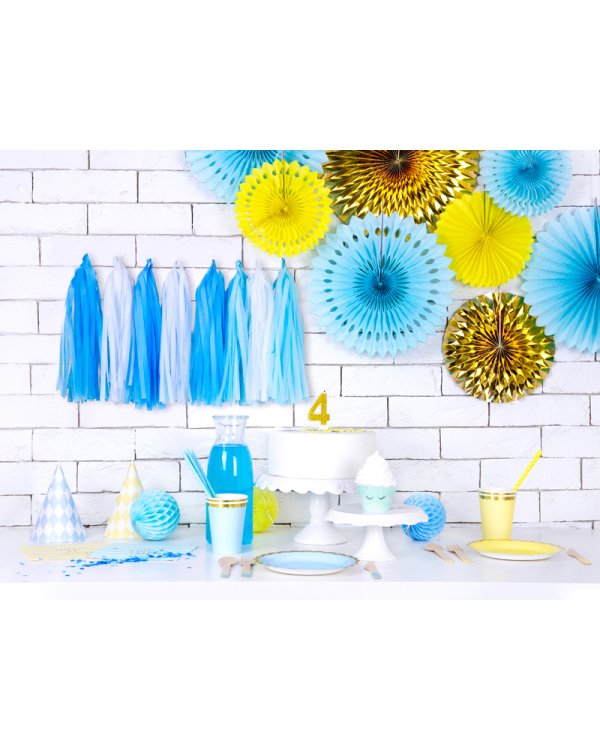 Napkins Yummy - Live Laugh Love, light blue, 33x33cm (1 pkt / 20 pc.)