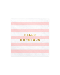 Napkins Yummy - Hello Gorgeous, light pink, 33x33cm (1 pkt / 20 pc.)