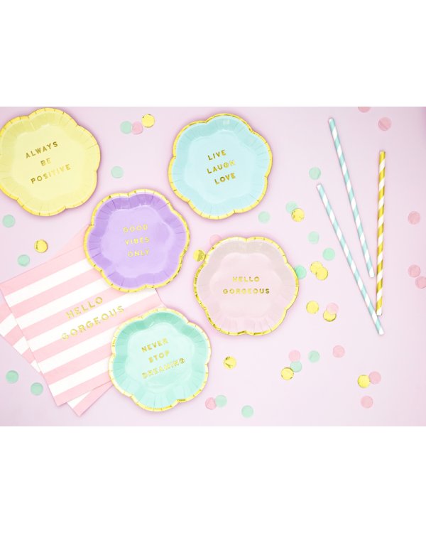 Napkins Yummy - Hello Gorgeous, light pink, 33x33cm (1 pkt / 20 pc.)