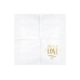 Napkins - All you need is love, white, 33x33cm (1 pkt / 20 pc.)