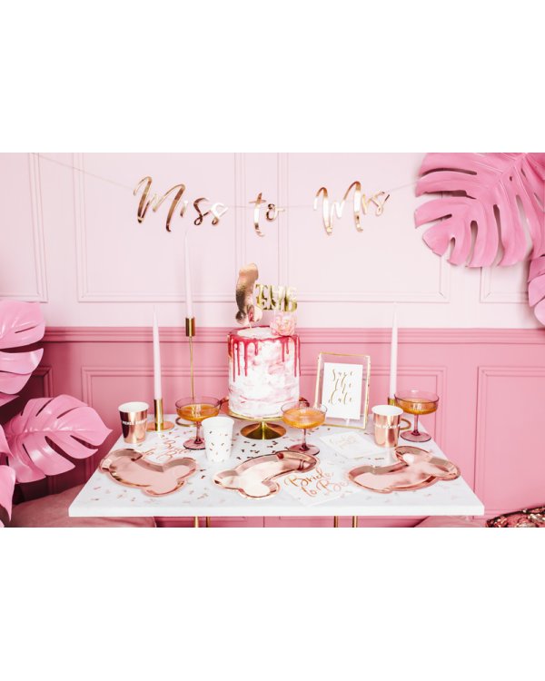 Napkins Bride to be, rose gold,  33x33cm (1 pkt / 20 pc.)