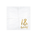 Napkins 18th Birthday, white, 33x33cm (1 pkt / 20 pc.)
