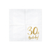 Napkins 30th Birthday, white, 33x33cm (1 pkt / 20 pc.)