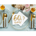Napkins 60th Birthday, white, 33x33cm (1 pkt / 20 pc.)