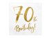 Napkins 70th Birthday, white, 33x33cm (1 pkt / 20 pc.)