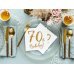 Napkins 70th Birthday, white, 33x33cm (1 pkt / 20 pc.)