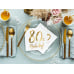 Napkins 80th Birthday, white, 33x33cm (1 pkt / 20 pc.)