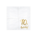 Napkins 90th Birthday, white, 33x33cm (1 pkt / 20 pc.)