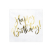 Napkins Happy Birthday, white, 33x33cm (1 pkt / 20 pc.)
