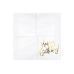 Napkins Happy Birthday, white, 33x33cm (1 pkt / 20 pc.)