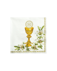 Napkins Chalice, white, 33 x 33 cm (1 pkt / 20 pc.)