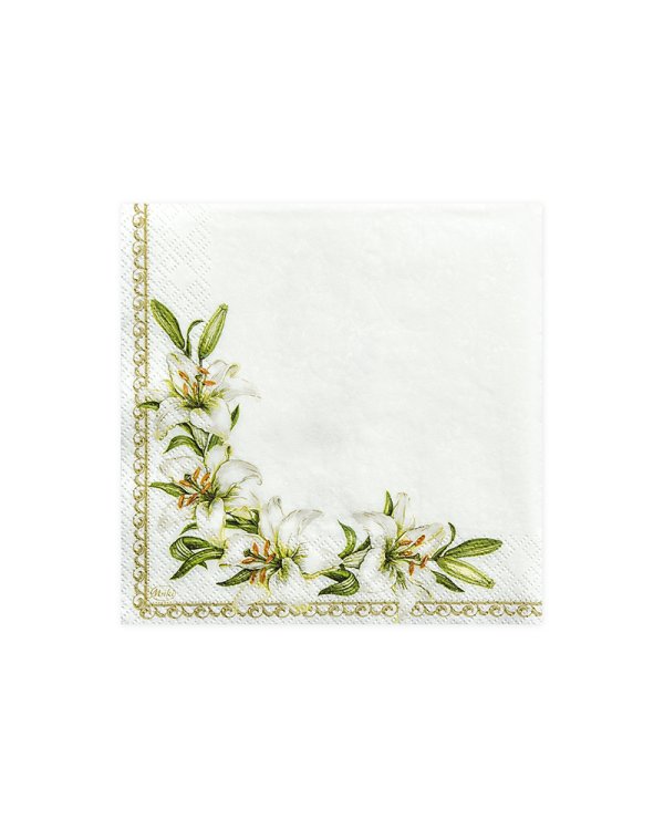 Napkins Chalice, white, 33 x 33 cm (1 pkt / 20 pc.)