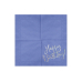 Napkins Happy Birthday, navy blue, 33x33cm (1 pkt / 20 pc.)