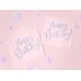 Napkins Happy Birthday, light powder pink, 33x33cm (1 pkt / 20 pc.)