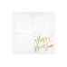 Napkins Happy New Year, white, 33x33cm (1 pkt / 20 pc.)