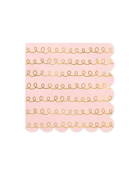 Napkins Tracing Patterns, light powder pink, 32x32cm (1 pkt / 20 pc.)