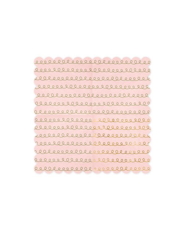 Napkins Tracing Patterns, light powder pink, 32x32cm (1 pkt / 20 pc.)