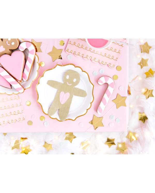 Napkins Tracing Patterns, light powder pink, 32x32cm (1 pkt / 20 pc.)