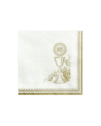 Napkins Chalice, white, 33 x 33 cm (1 pkt / 20 pc.)