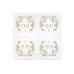 Napkins IHS, 33x33 cm, gold (1 pkt / 12 pc.)