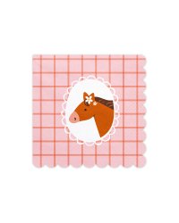 Horse Napkins, 33x33 cm, mix (1 pkt / 12 pc.)