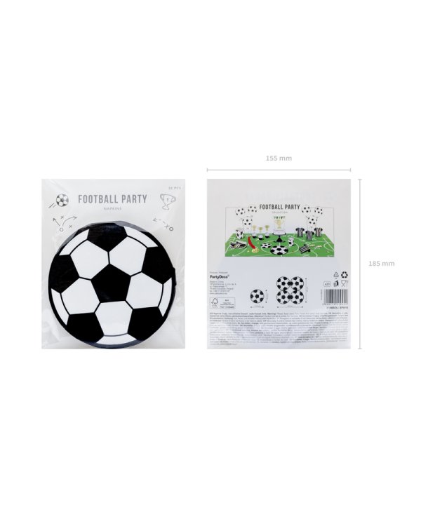 Napkins Football, 13.5cm (1 pkt / 20 pc.)