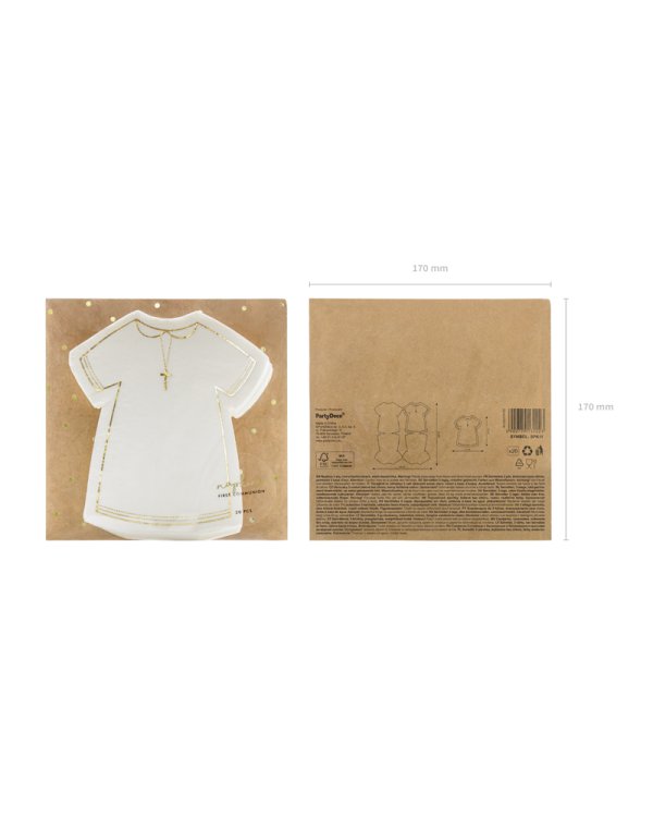 Napkins Communion Alb, 14x16cm (1 pkt / 20 pc.)