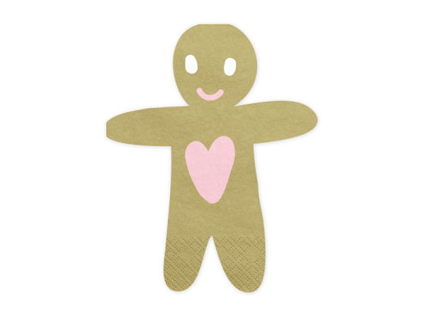 Napkins Gingerbread Man, 16x13cm (1 pkt / 20 pc.)