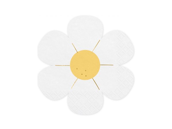 Napkins Daisy, 16x16.5 cm, mix (1 pkt / 12 pc.)