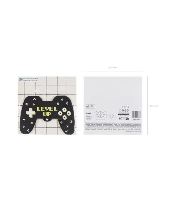 Napkins Gamepad, 11.5x16 cm, mix (1 pkt / 12 pc.)