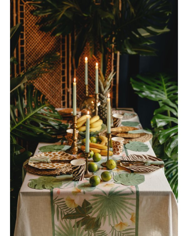 Napkins Monstera leaf, 29.1x36 cm, green (1 pkt / 12 pc.)