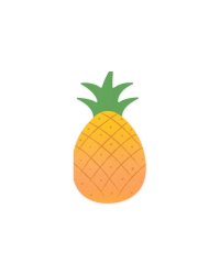 Napkins Pineapple, 18.5x10.2 cm, mix (1 pkt / 20 pc.)