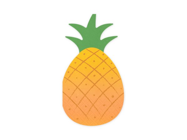 Napkins Pineapple, 18.5x10.2 cm, mix (1 pkt / 20 pc.)