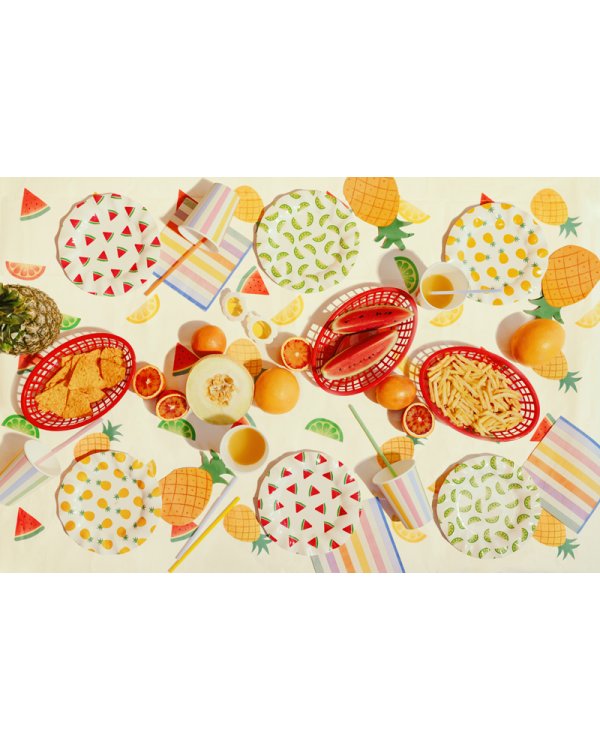 Napkins Pineapple, 18.5x10.2 cm, mix (1 pkt / 20 pc.)