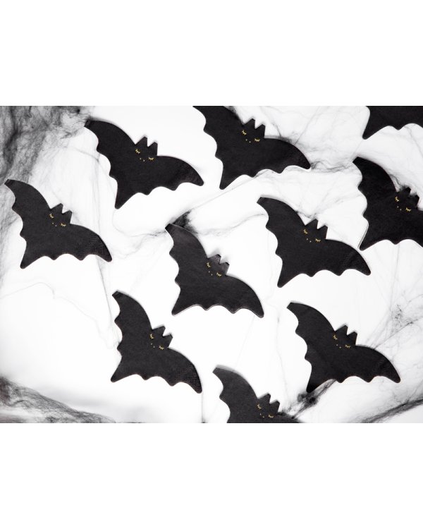 Napkins - Bat, 16x9cm (1 pkt / 20 pc.)