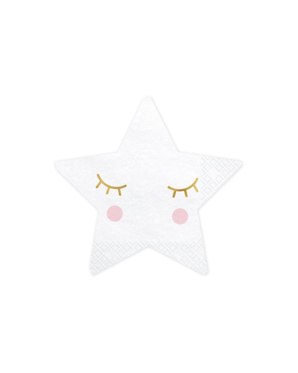 Napkins Little Star - Star, 16x16cm (1 pkt / 20 pc.)