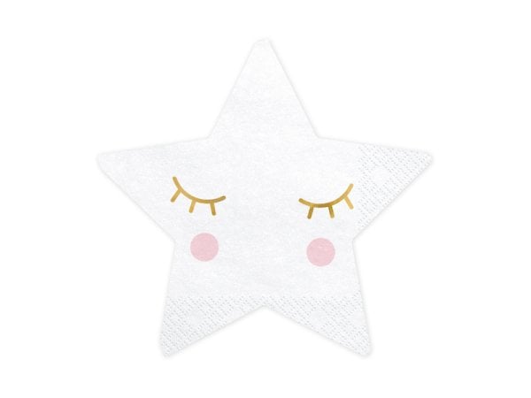 Napkins Little Star - Star, 16x16cm (1 pkt / 20 pc.)